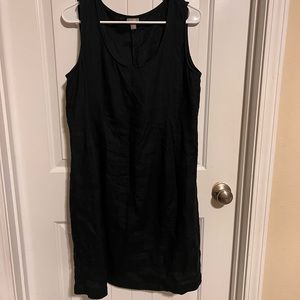 J. Jill Black Linen Dress